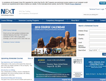 Tablet Screenshot of nexttraining.net